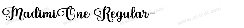 MadimiOne Regular字体转换